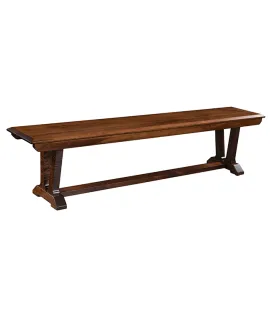 Harper Bench Featuring Rectangular Top and Beveled Edges