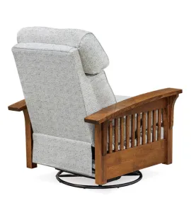 Hoosier Stockton Swivel Glider Recliner Chair