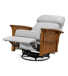 Hoosier Stockton Swivel Glider Recliner Chair