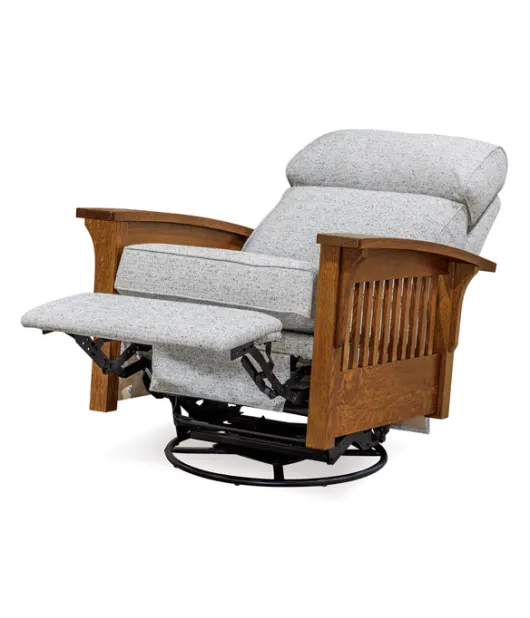 Hoosier Stockton Swivel Glider Recliner Chair
