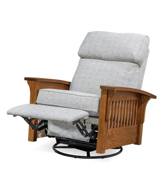 Hoosier Stockton Swivel Glider Recliner Chair