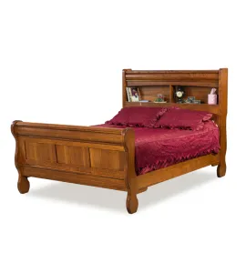 Old Classic Sleigh Bookcase Bed