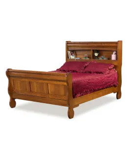 Old Classic Sleigh Bookcase Bed