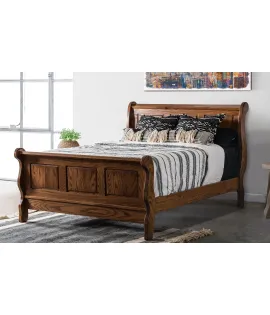 Classic Raised Panel Sleigh Bed