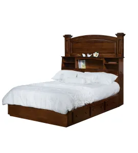Lexington Bookcase Platform Bed, Style IT-304