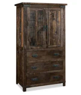 Ironwood 3 Drawer 2 Door Armoire