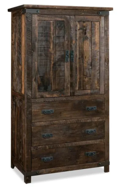 Ironwood 3 Drawer 2 Door Armoire
