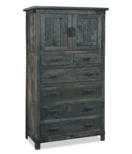 Ironwood 6 Drawer 2 Door Chest Armoire