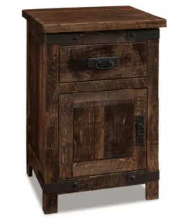 Ironwood 1 Drawer 1 Door Night Stand