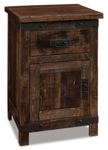 Ironwood 1 Drawer 1 Door Night Stand