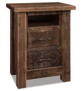 Vandella 2 Drawer Night Stand with Opening