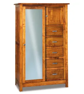 Flush Mission Chifferobe with Sliding Door