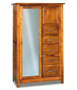 Flush Mission Chifferobe with Sliding Door