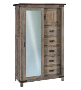 Ironwood Chifferobe with Sliding Door