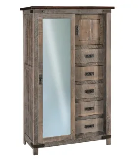 Ironwood Chifferobe with Sliding Door