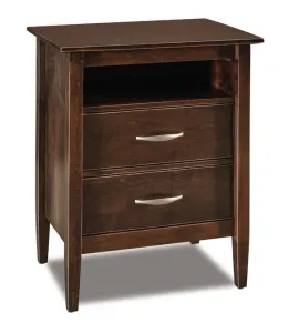 Imperial 2 Drawer Night Stand with Opening