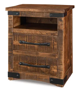 Orewood 2 Drawer Night Stand with Opening