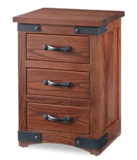 Orewood 021 - 3 Drawer Night Stand