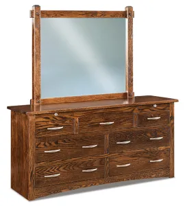 Denver 7 Drawer Dresser with Arch Drawer