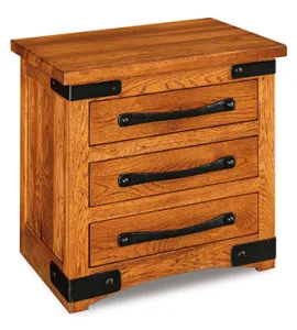Orewood 025 - 3 Drawer Night Stand