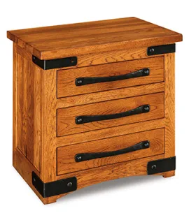 Orewood 025 - 3 Drawer Night Stand