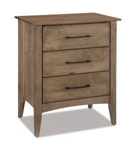 Atlantic 027 - 3 Drawer Nightstand