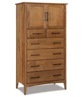 Atlantic 6 Drawer 2 Door Chest Armoire