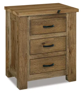 Cottage 3 Drawer Nightstand