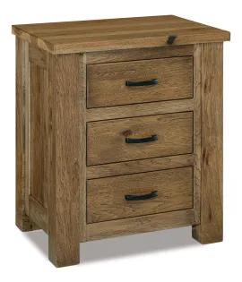 Cottage 3 Drawer Nightstand