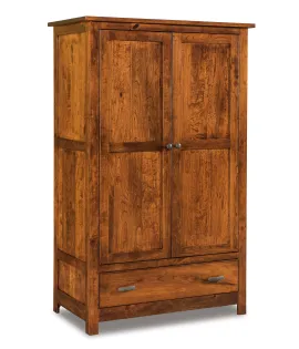 Flush Mission 1 Drawer 2 Door Wardrobe Armoire