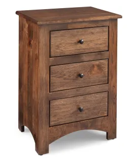 Simplicity Troy 3 Drawer Nightstand