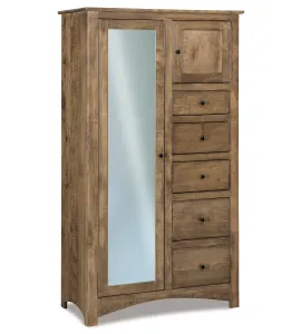 Simplicity Troy 5 Drawer 2 Door Chifferobe