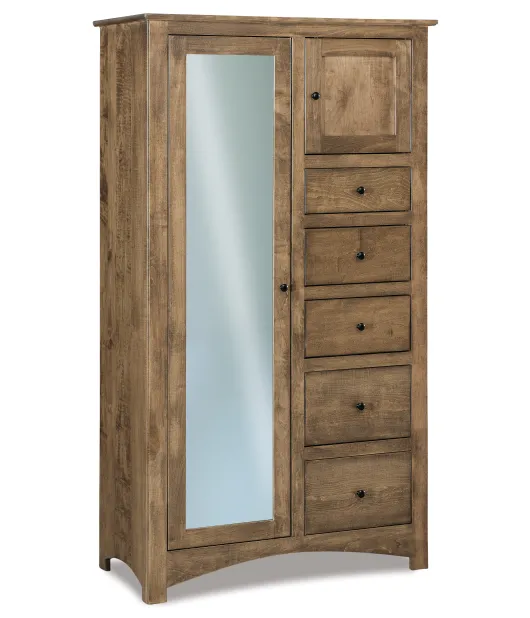 Simplicity Troy 5 Drawer 2 Door Chifferobe