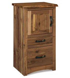 Live Wood C-PAP 2 Drawer 1 Door Nightstand