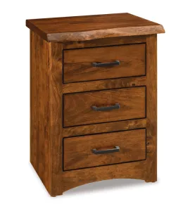 Live Wood  3 Drawer Night Stand