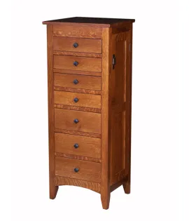 Large Flush Mission Jewelry Armoire