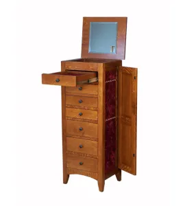 Large Flush Mission Jewelry Armoire