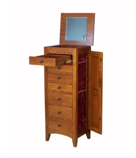 Large Flush Mission Jewelry Armoire