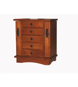 5 Drawer Mission Jewelry Chest