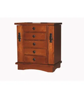 5 Drawer Mission Jewelry Chest