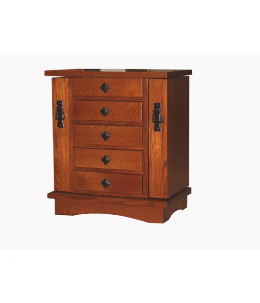 5 Drawer Mission Jewelry Chest
