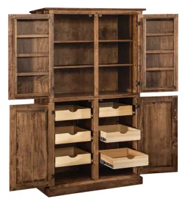 Spicy Mission 4 Door Pantry Cabinet