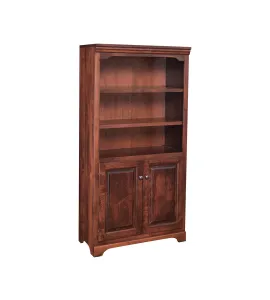 MH Kingston 30" Flush Sides Bookcase with Bottom Doors