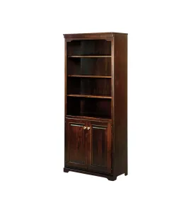 MH Kingston 30" Flush Sides Bookcase with Bottom Doors