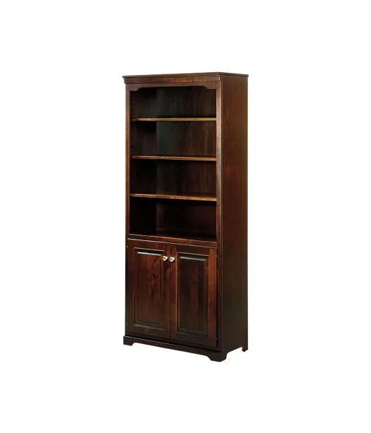 MH Kingston 30" Flush Sides Bookcase with Bottom Doors
