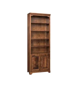 MH Kingston 30" Flush Sides Bookcase with Bottom Doors