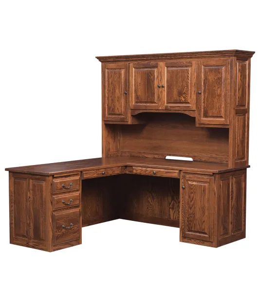 MH Kingston L Corner Desk with Hutch