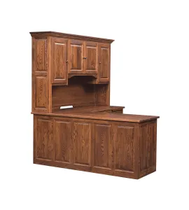 MH Kingston L Corner Desk with Hutch