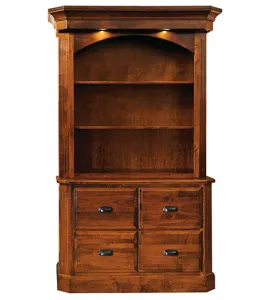 Classic Saturn File Cabinet with Hutch