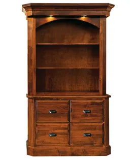 Classic Saturn File Cabinet with Hutch